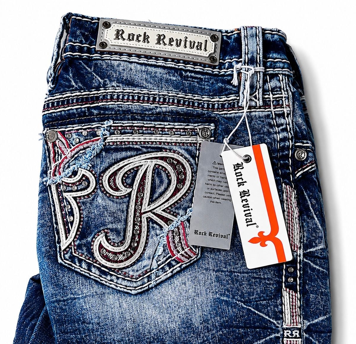 Rock Revival Men's Bootcut Jeans with Embroidered Pockets 3