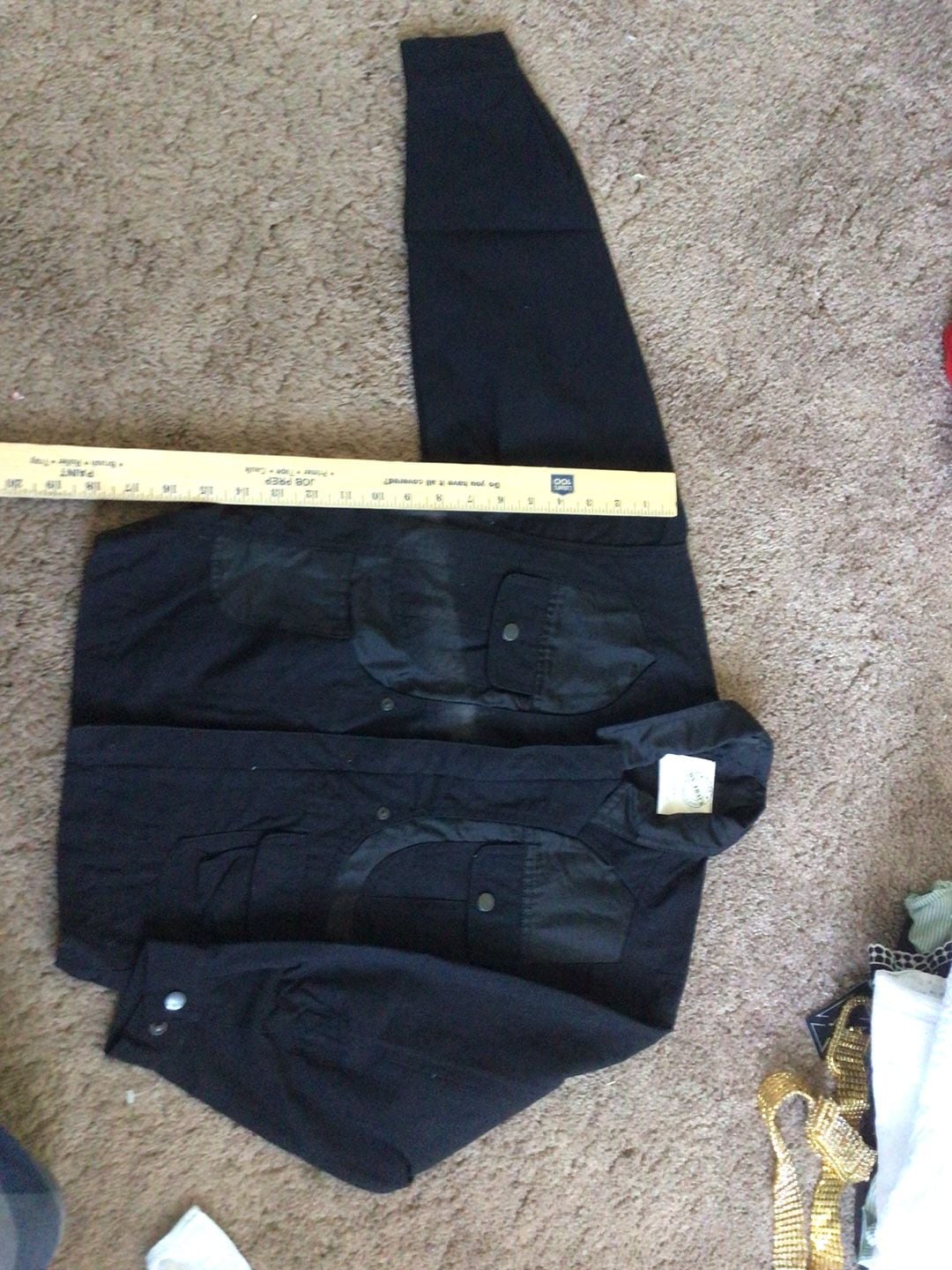 Visa On Track International Black Utility Jacket Size S (8) 1