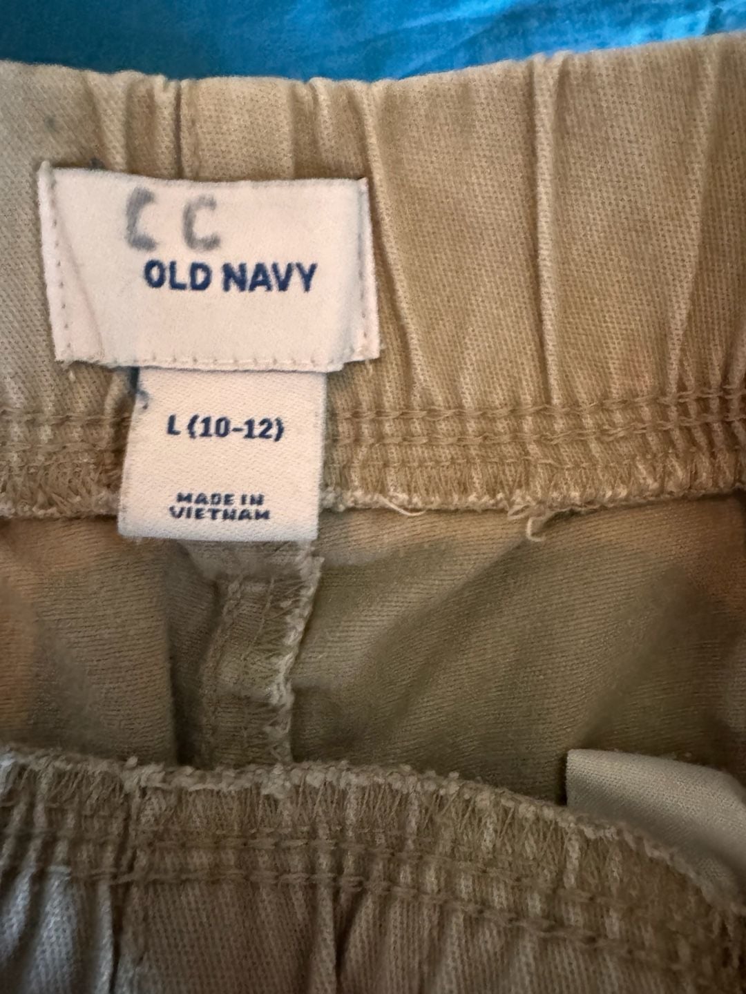 Old Navy Boys Khaki Pull-On Shorts Size L (10-12) 3