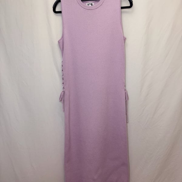 Future Collective Reese Blutstein Sleeveless Lace-Up Side Midi Dress Size M