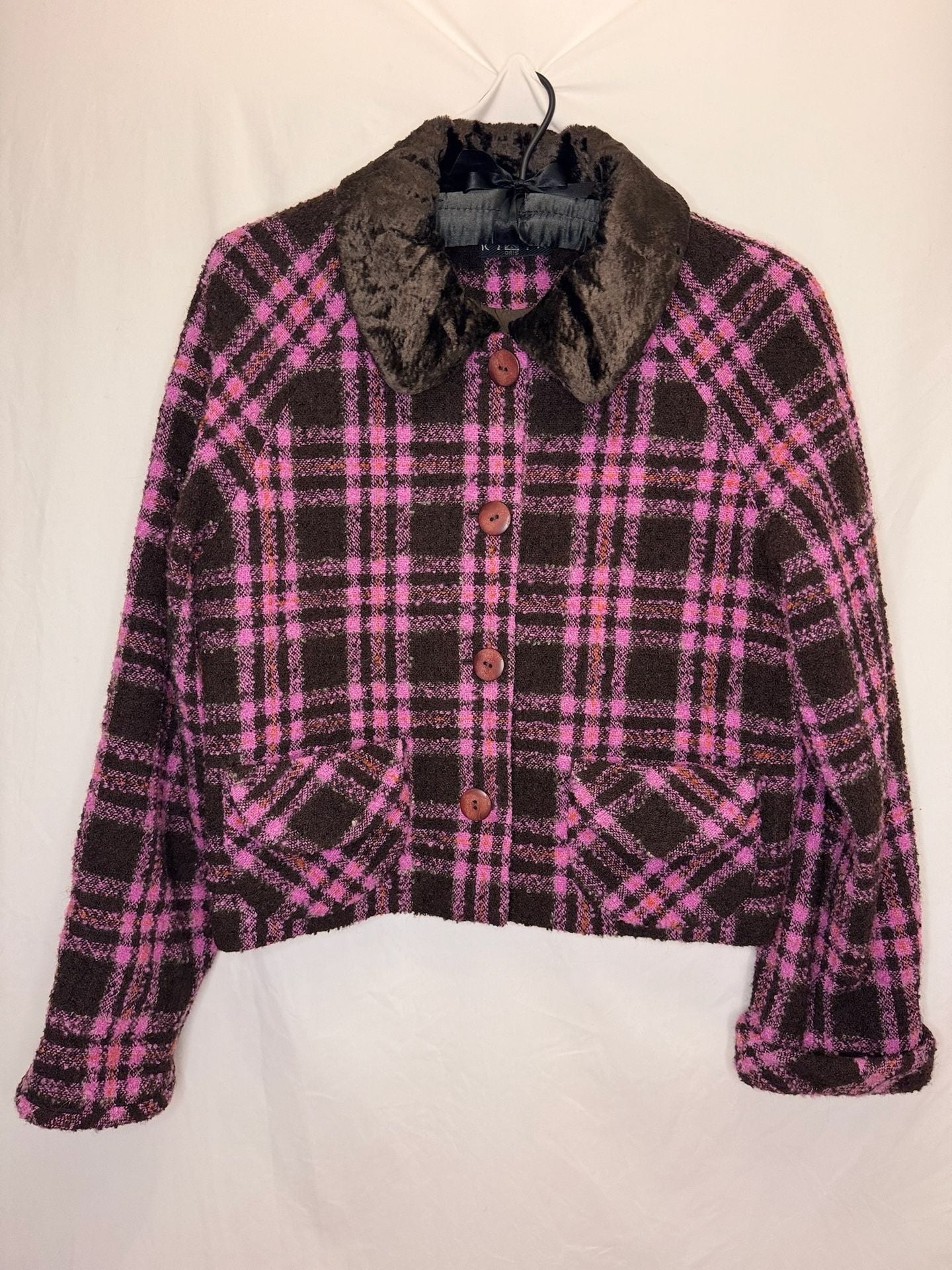 Ribta Oris Vintage Plaid Wool Blend Short Suit Set Size 9 : 90s, clueless 6