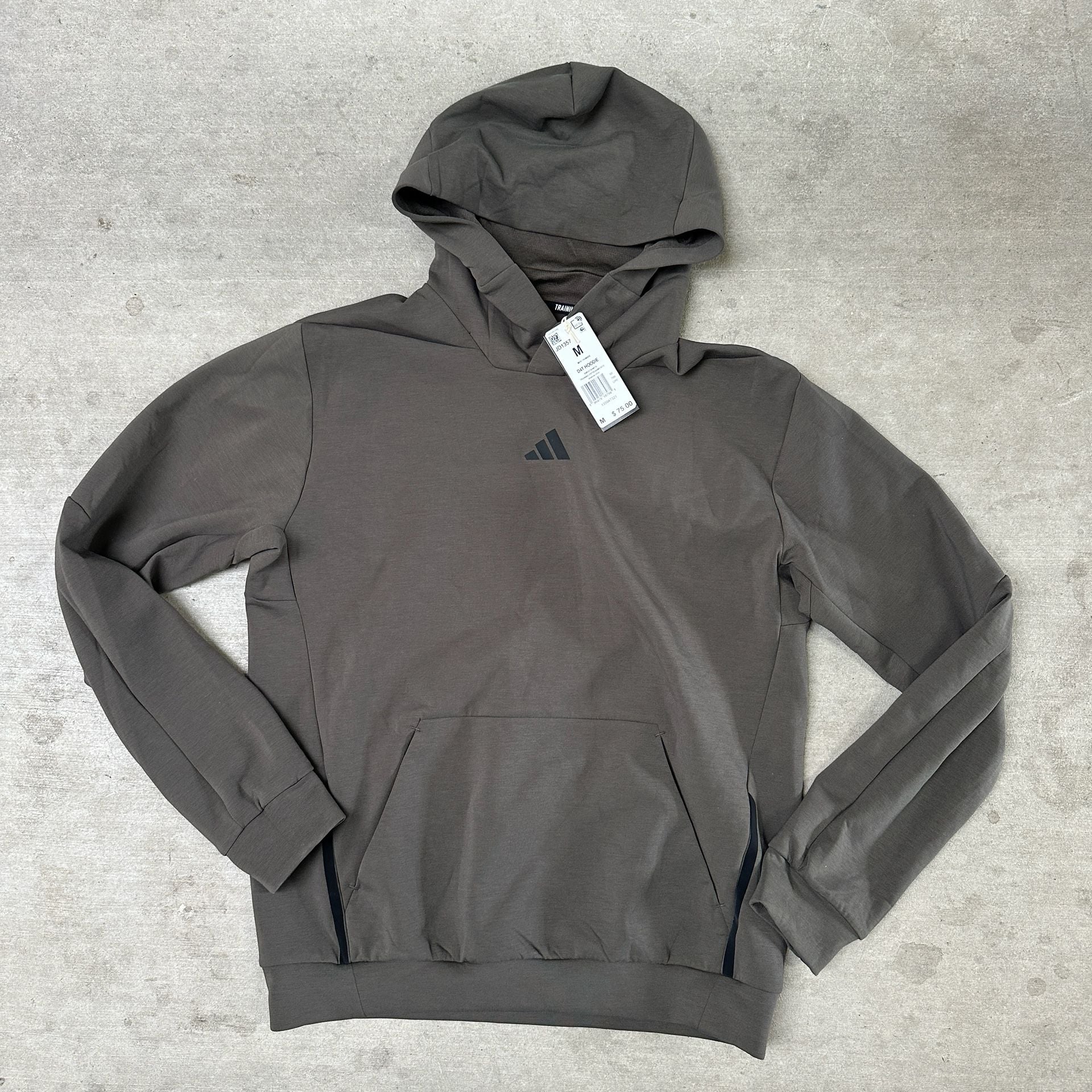 Adidas D4T Training Hoodie Shadow Olive Size M 2