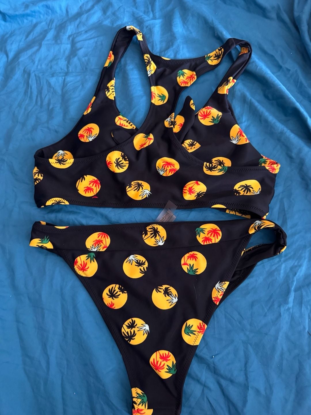 Cupshe Women's Palm Tree Print Bikini Set Size M 3