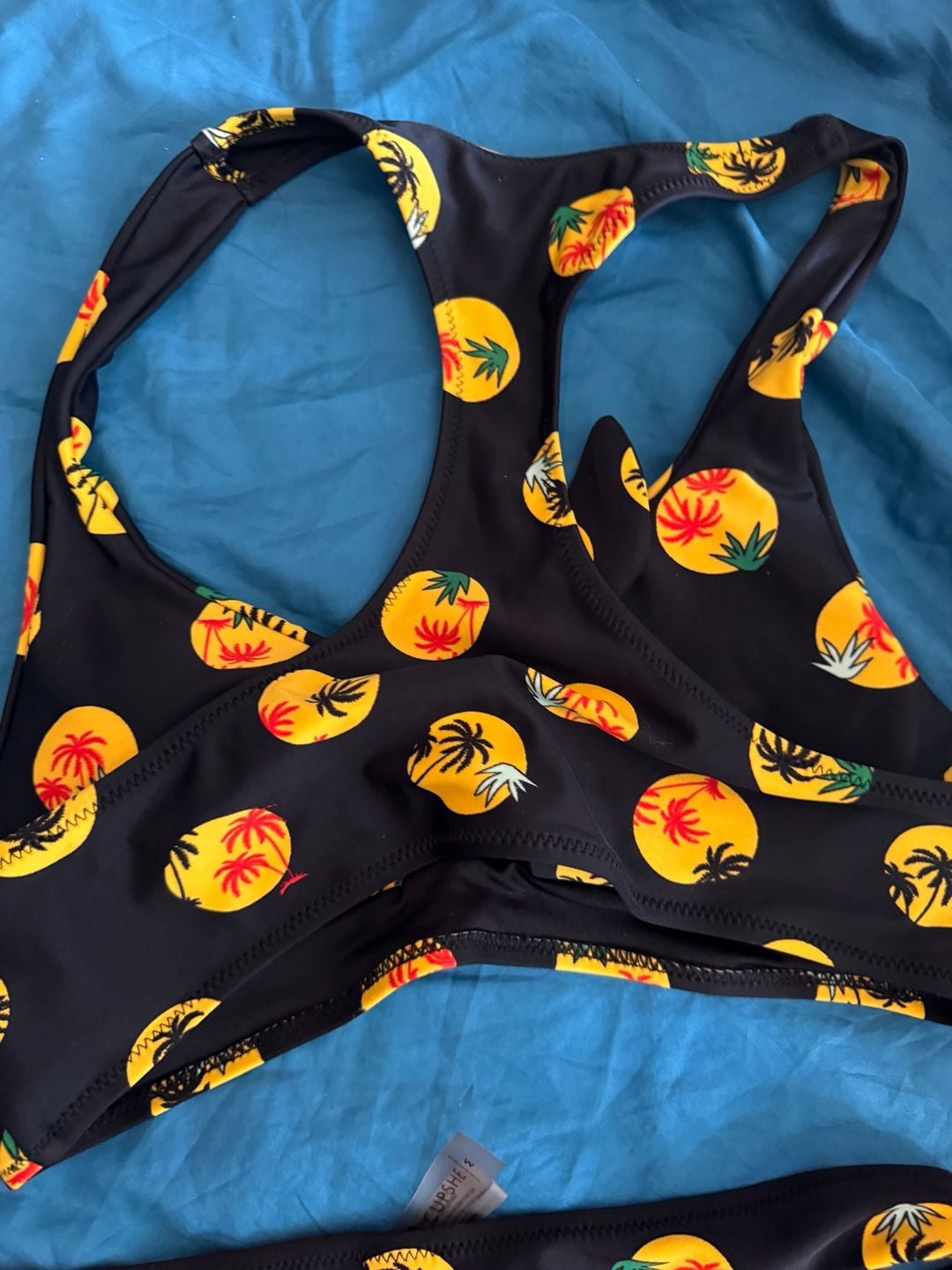Cupshe Women's Palm Tree Print Bikini Set Size M 4