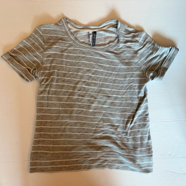 Jaclyn Intimates Striped Short Sleeve T-Shirt Size M