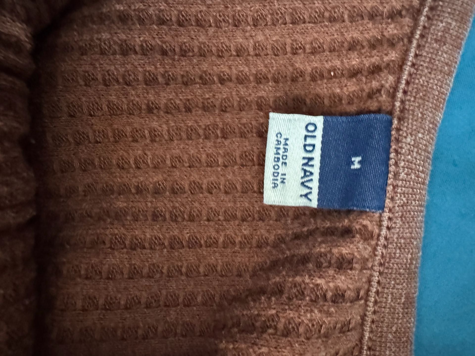 Old Navy Waffle Knit Button-Front Crop Tank Top Size M 4