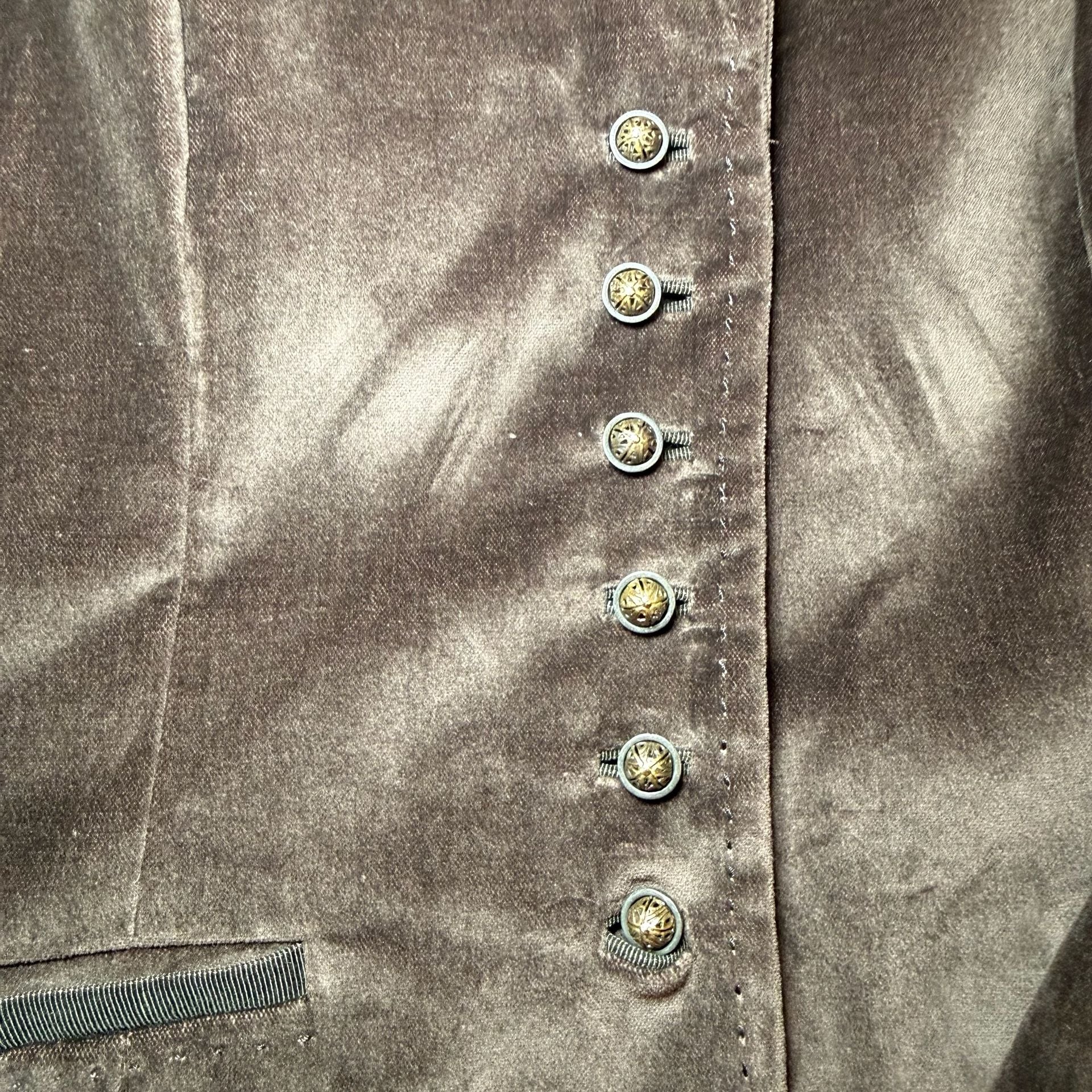 100% Cotton Velvet Blazer Size 8 3