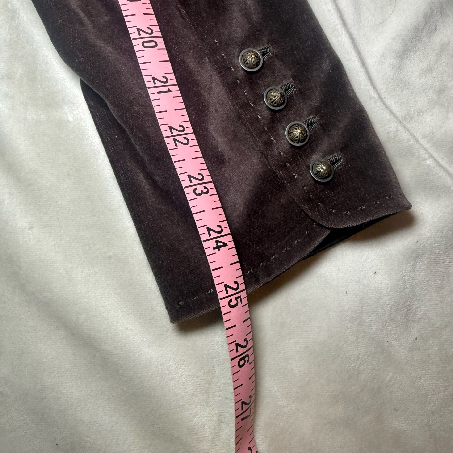 100% Cotton Velvet Blazer Size 8 7