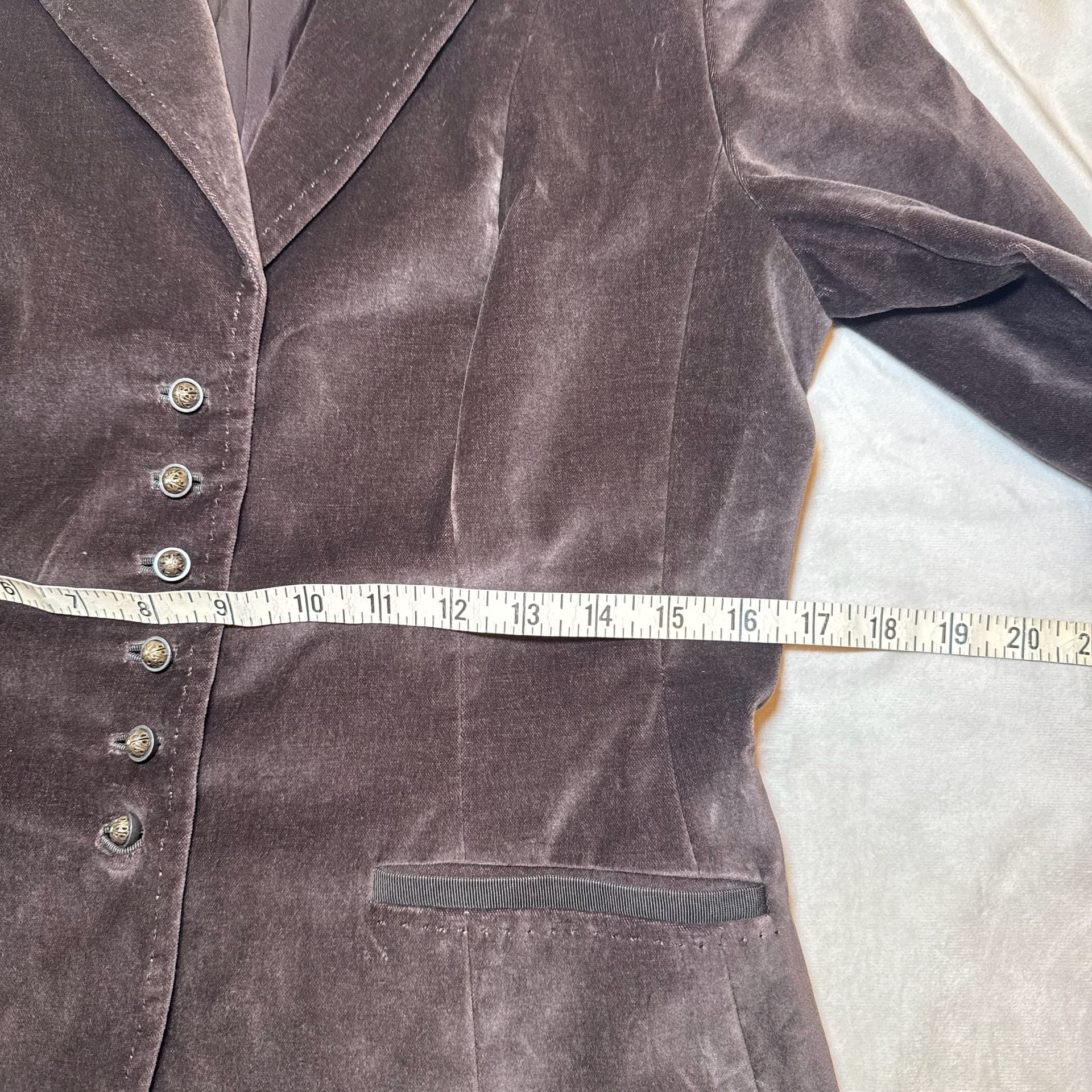 100% Cotton Velvet Blazer Size 8 10
