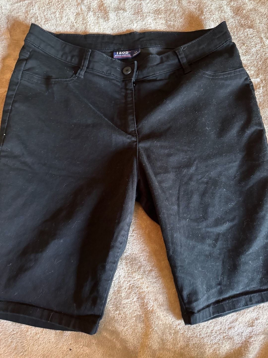 IZOD Approved Schoolwear Black Shorts Size 11 2