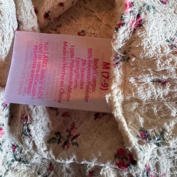 No Boundaries Floral Smocked Mini Dress Size M (7-9)