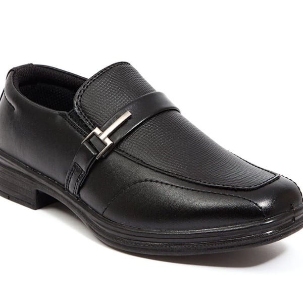 Deer Stags Bold Boys Black Loafers Size 2M