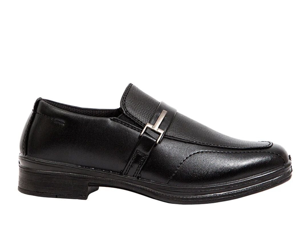 Deer Stags Bold Boys Black Loafers Size 2M 3
