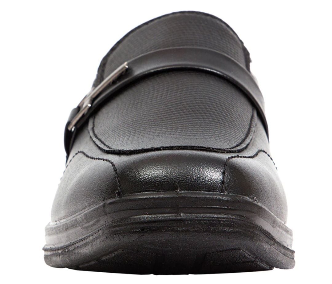 Deer Stags Bold Boys Black Loafers Size 2M 4