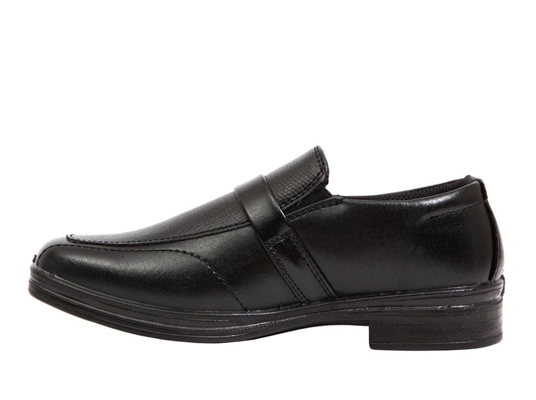 Deer Stags Bold Boys Black Loafers Size 2M 5