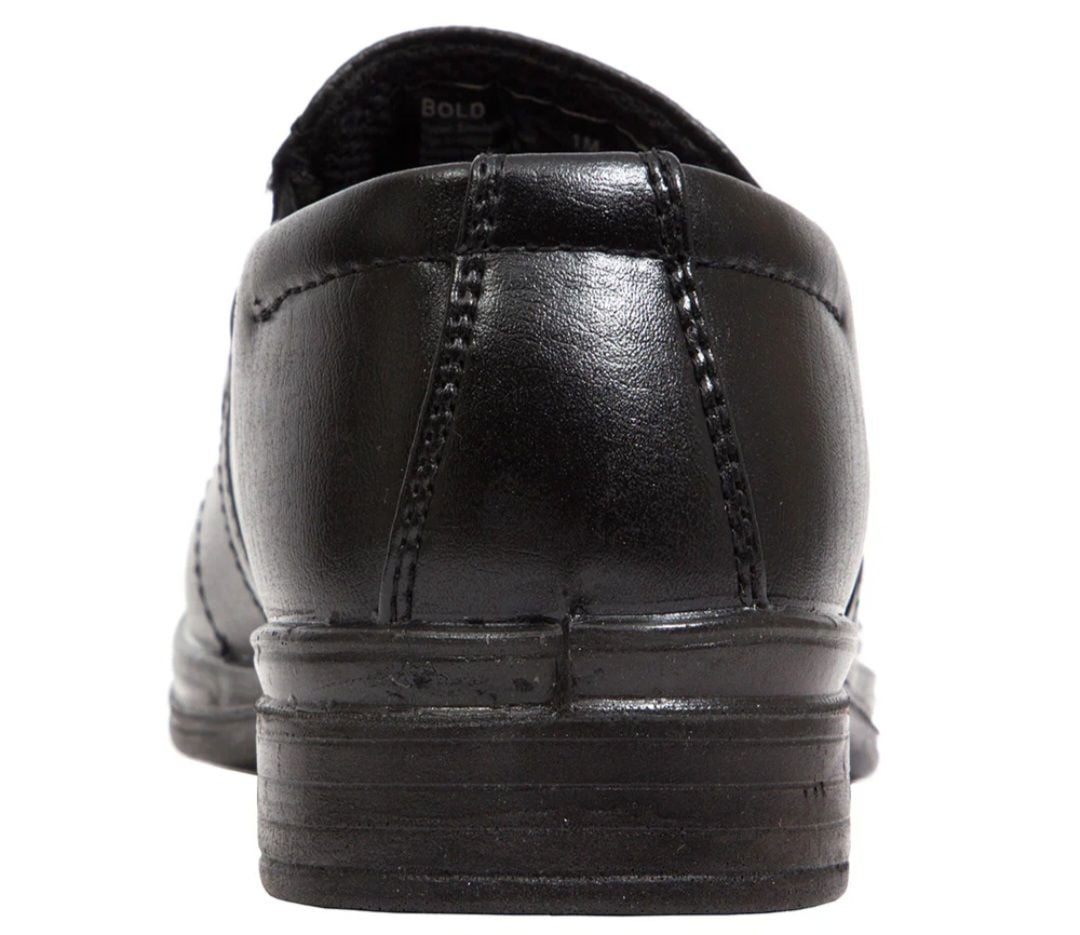 Deer Stags Bold Boys Black Loafers Size 2M 7
