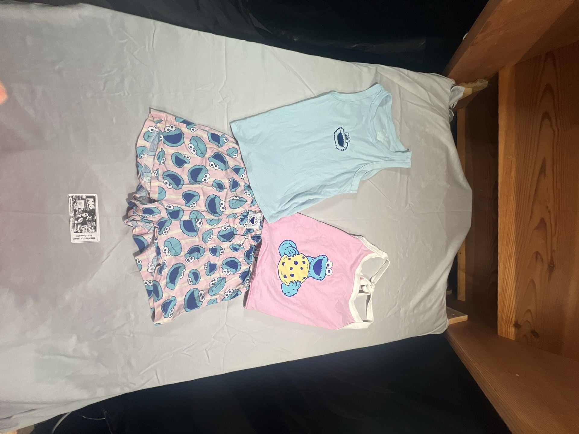 Sesame Street Cookie Monster Pajama Set Size XS/S 1