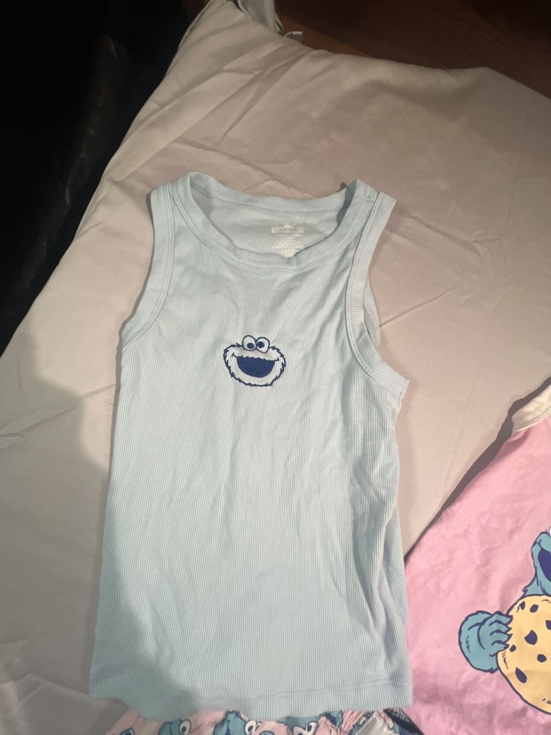 Sesame Street Cookie Monster Pajama Set Size XS/S 2