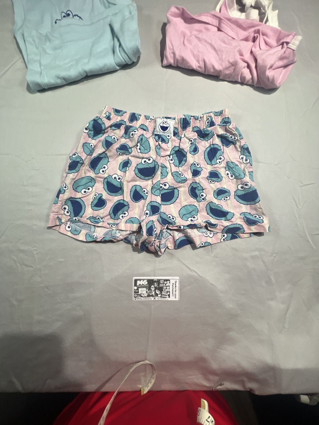 Sesame Street Cookie Monster Pajama Set Size XS/S 7