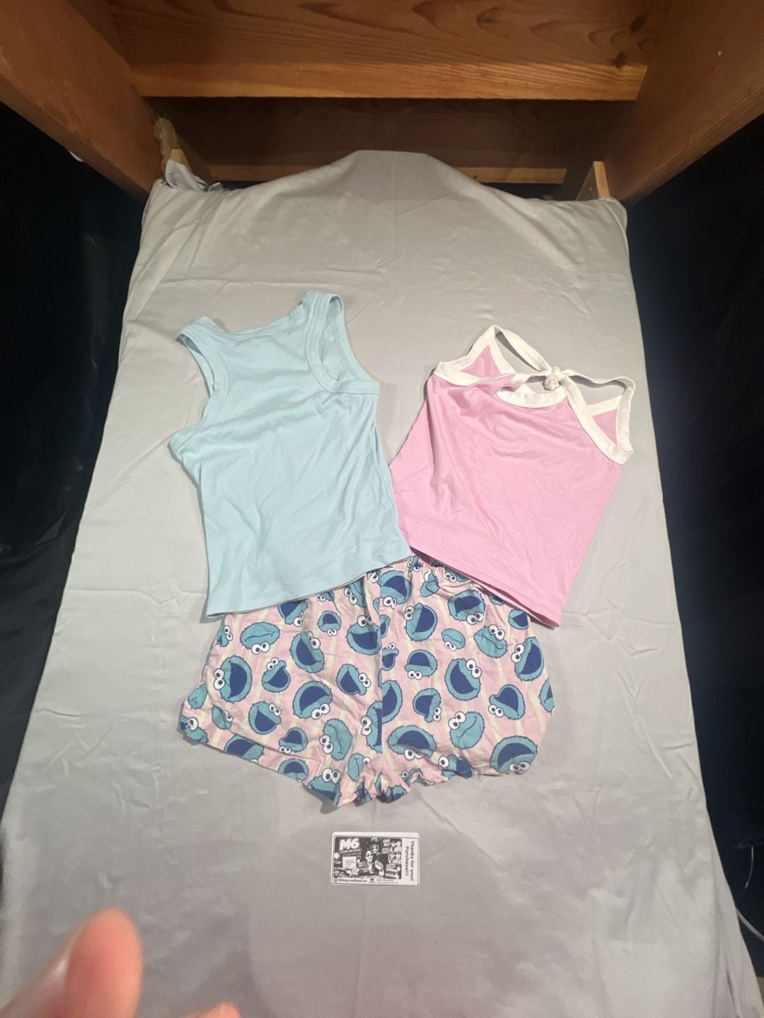 Sesame Street Cookie Monster Pajama Set Size XS/S 10