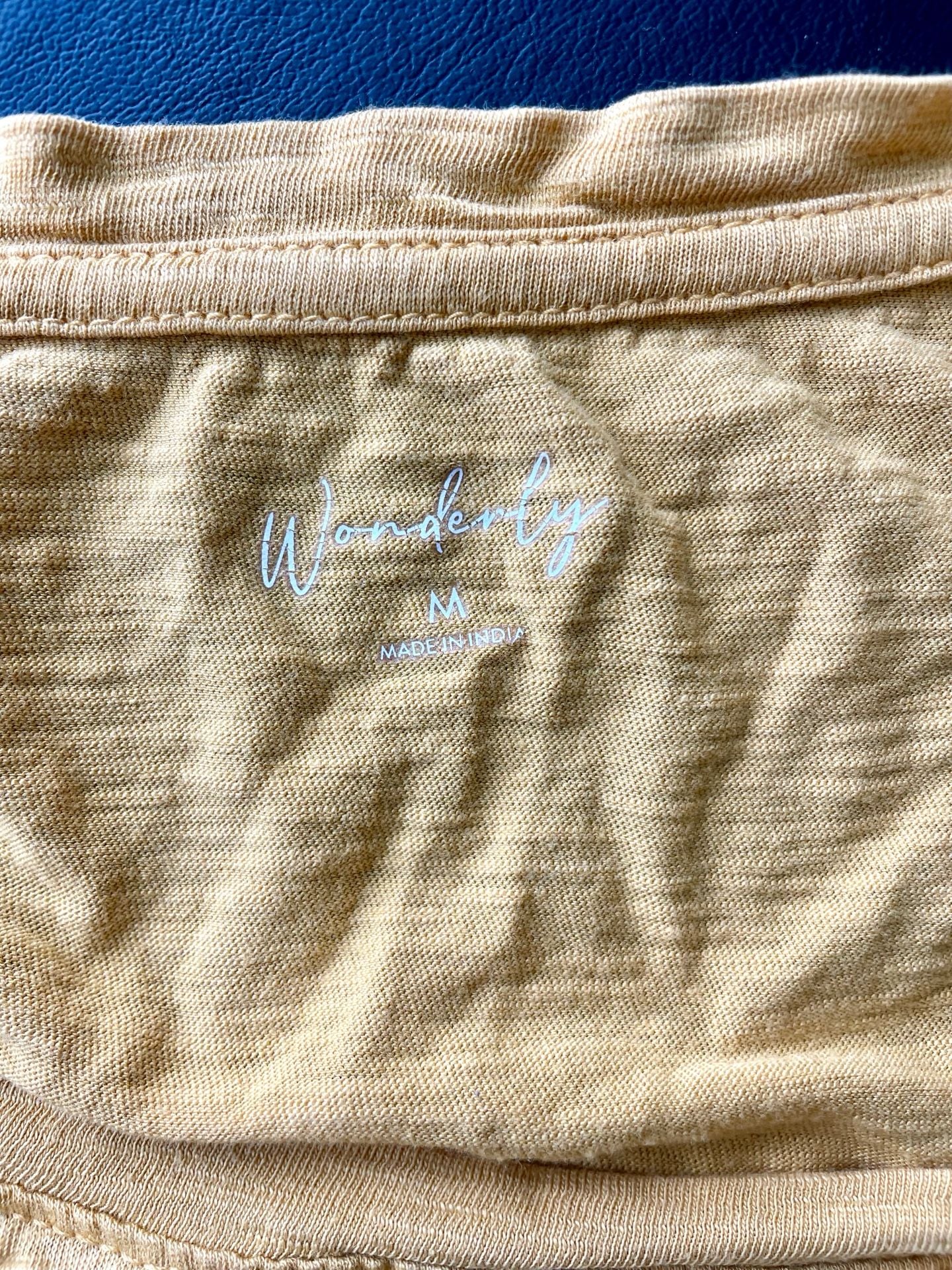 Wonderly Women's Mustard Yellow Ruffle Sleeve Blouse Size M 9