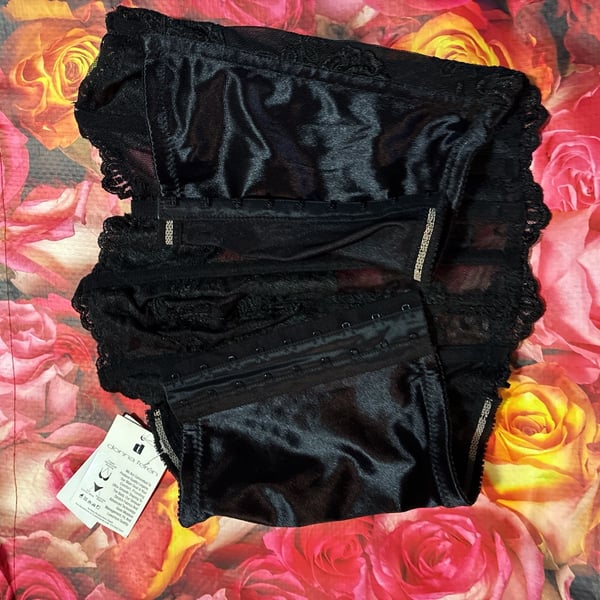 Donna Loren Black Lace Shaping Briefs