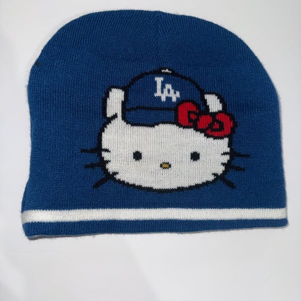 Hello Kitty Los Angeles Dodgers MLB Knit Beanie Hat