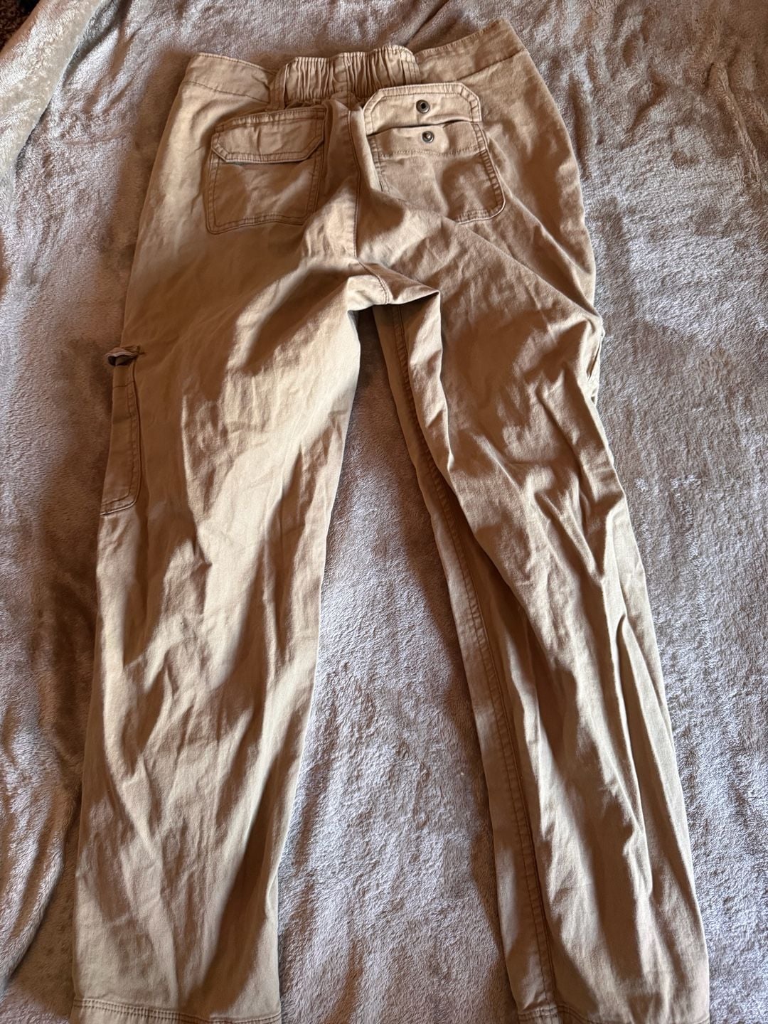Old Navy High-Rise OG Chino Cargo Pants Tan Size XS 4