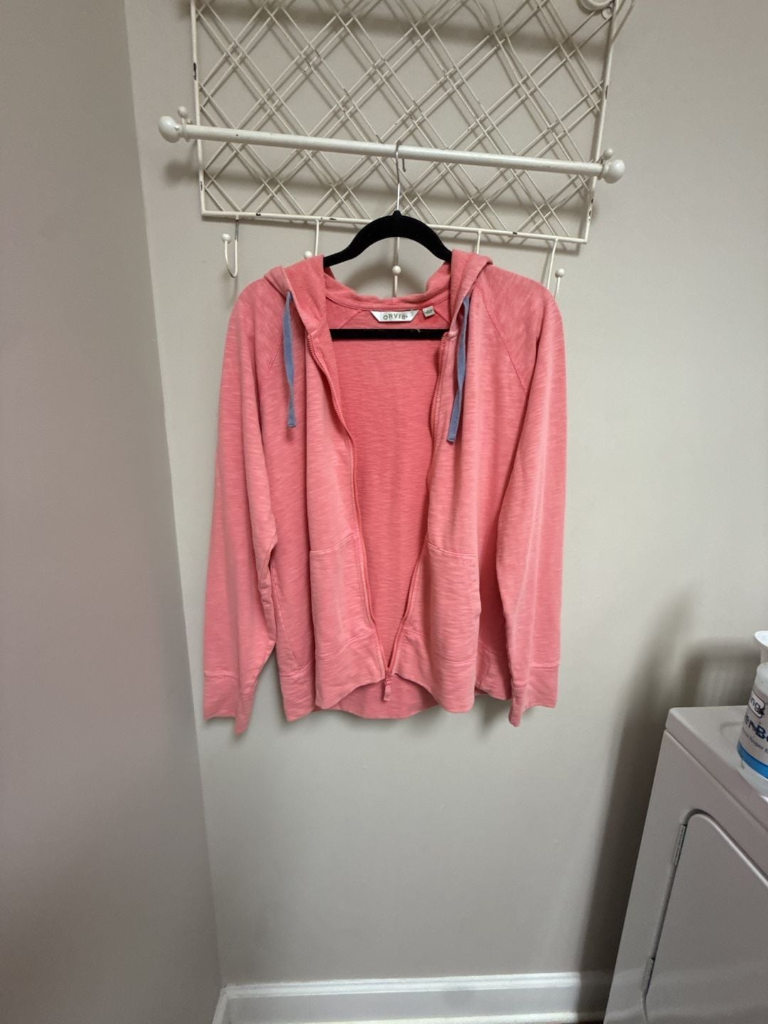 Orvis Women's Pink Full Zip Hoodie Sweatshirt 2