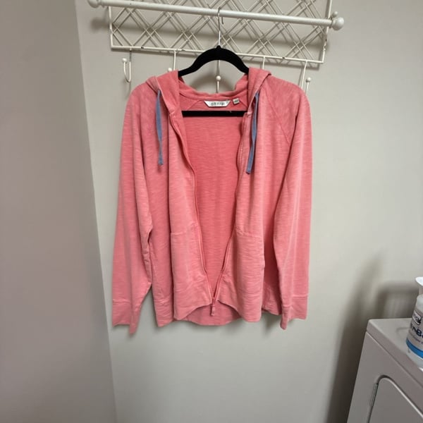 Orvis Women's Pink Full Zip Hoodie Sweatshirt