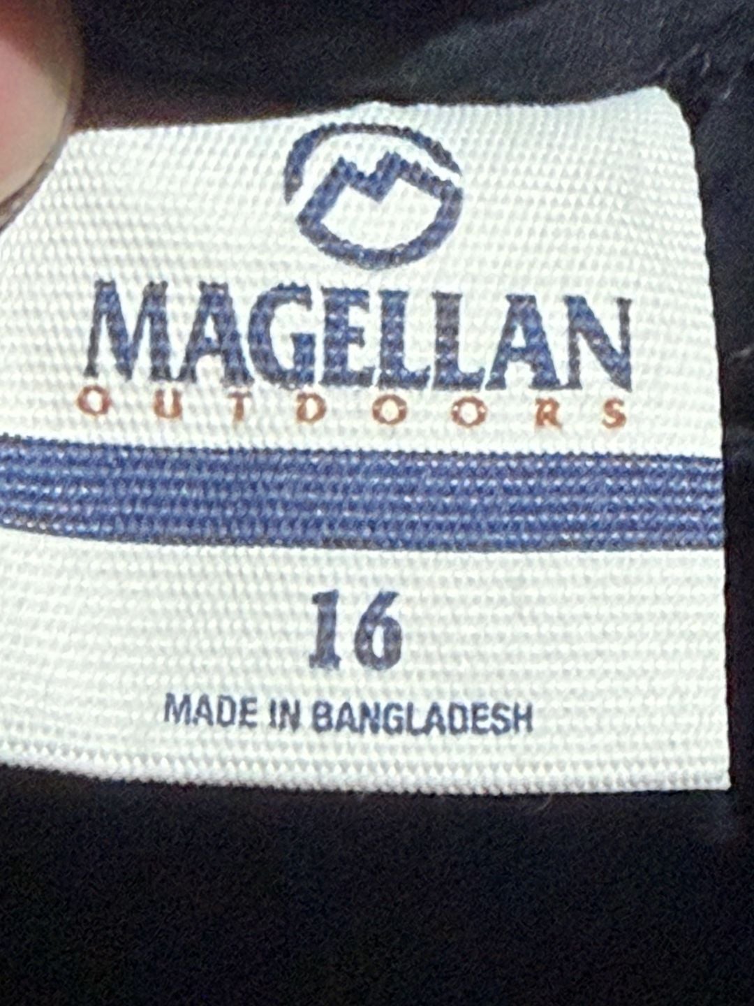 Magellan Outdoors Black Cotton Blend Shorts Size 16 3