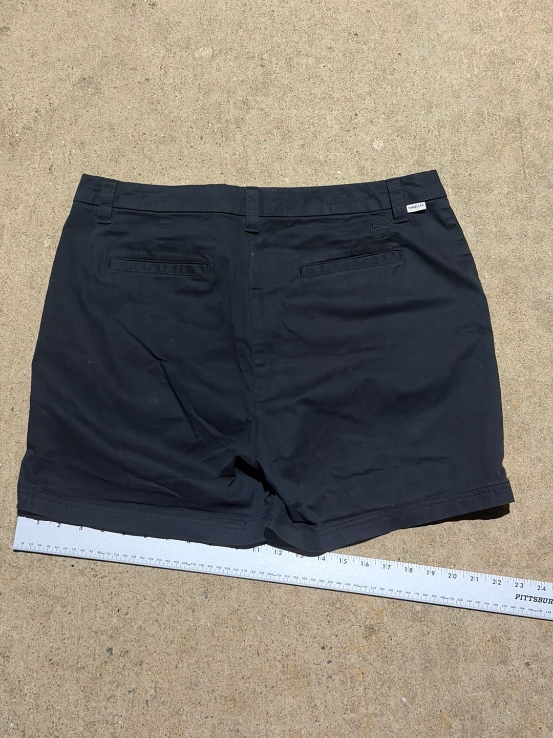Magellan Outdoors Black Cotton Blend Shorts Size 16 8