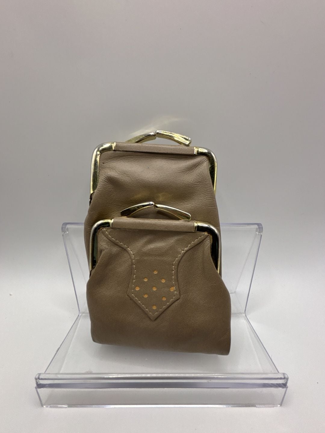 Vintage Roger Gimbel Cigarette Case , Accessories Genuine Leather Kiss Lock Coin Purse R4089 2