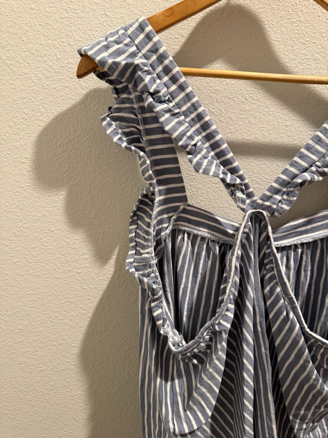 LC Lauren Conrad Women's Plus 1X Striped Ruffle Strap Tank Top 11