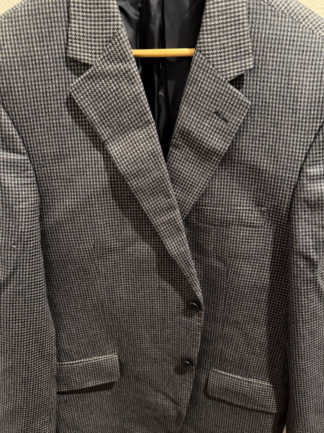 John W. Nordstrom Lanificio di Pray Wool and Silk Houndstooth Blazer 3
