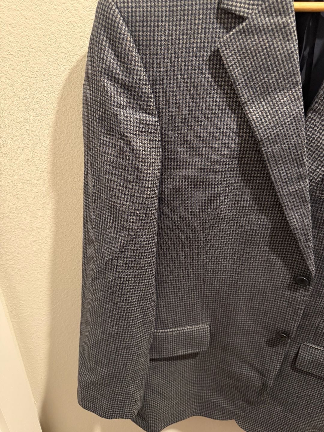 John W. Nordstrom Lanificio di Pray Wool and Silk Houndstooth Blazer 4