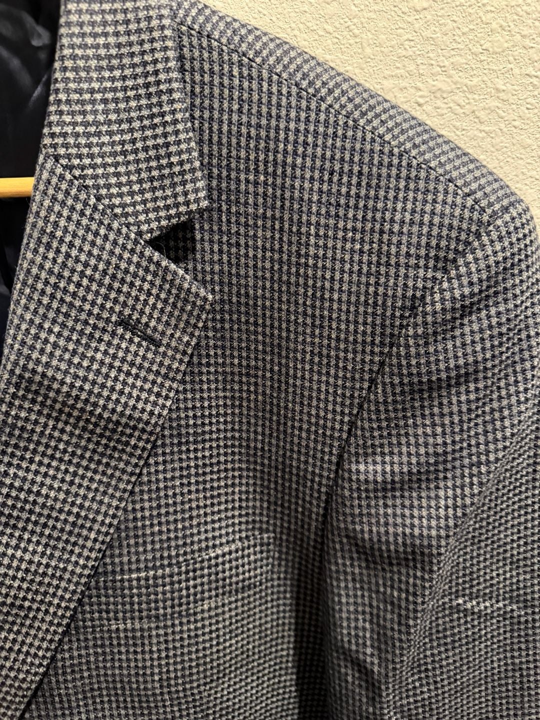 John W. Nordstrom Lanificio di Pray Wool and Silk Houndstooth Blazer 13