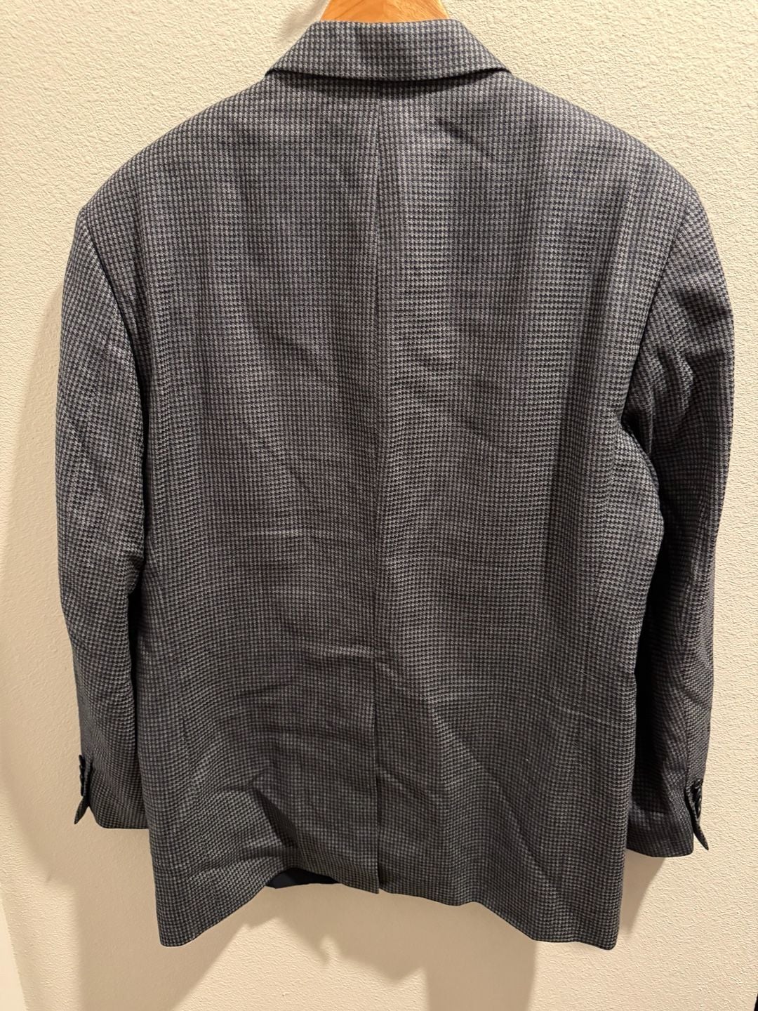 John W. Nordstrom Lanificio di Pray Wool and Silk Houndstooth Blazer 14
