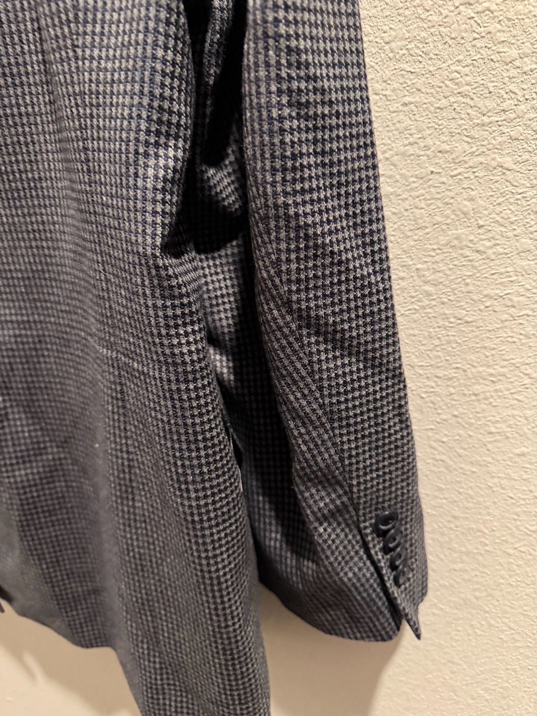 John W. Nordstrom Lanificio di Pray Wool and Silk Houndstooth Blazer 15