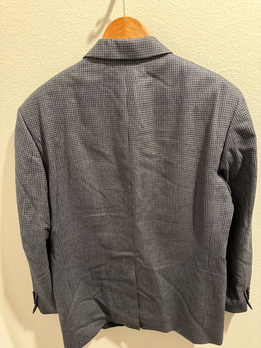John W. Nordstrom Lanificio di Pray Wool and Silk Houndstooth Blazer 20