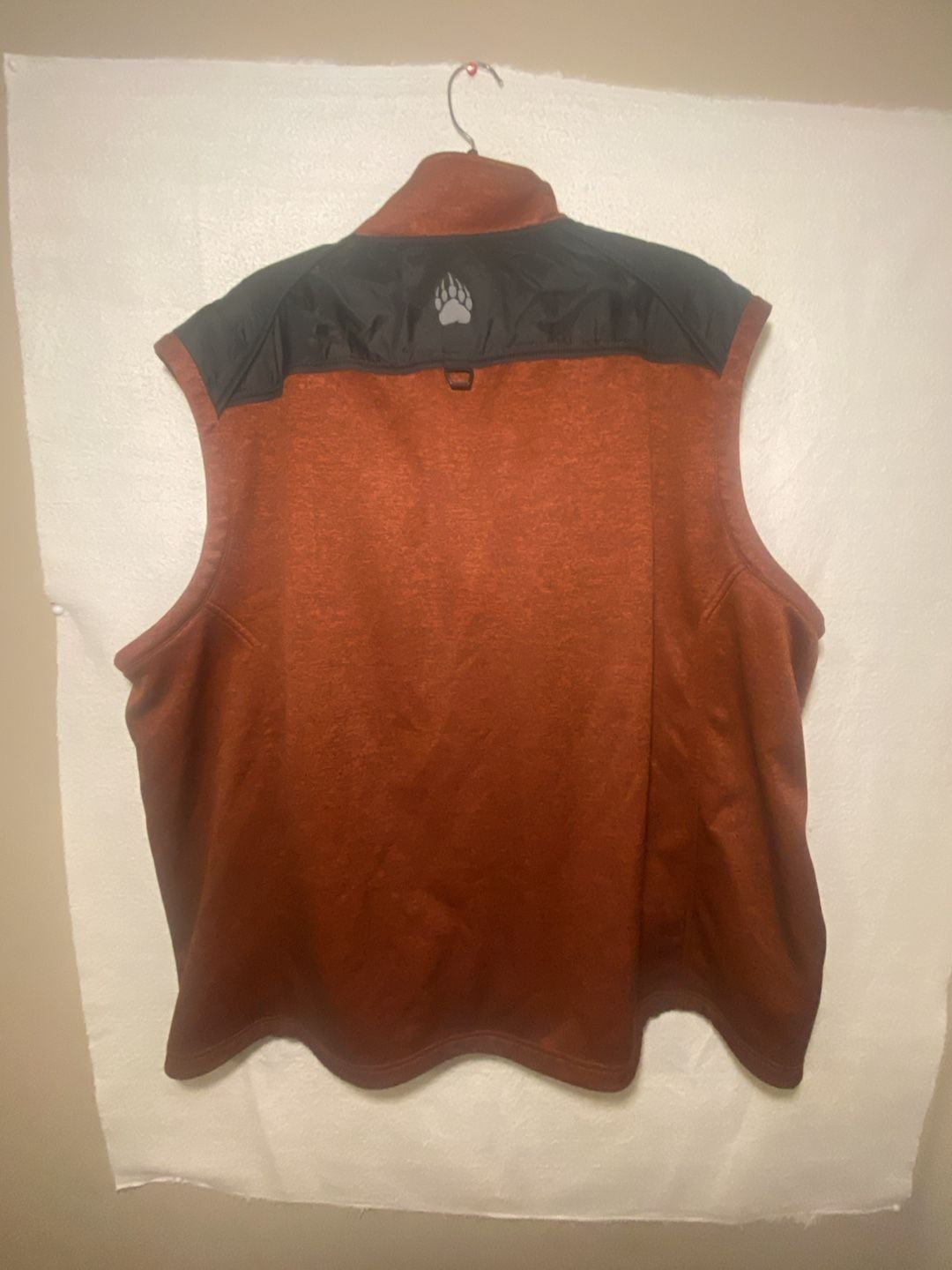 Alaskan Hardgear AKHG Men’s 3XL Fleece Vest Orange Black Full Zip Anti-Snag 6