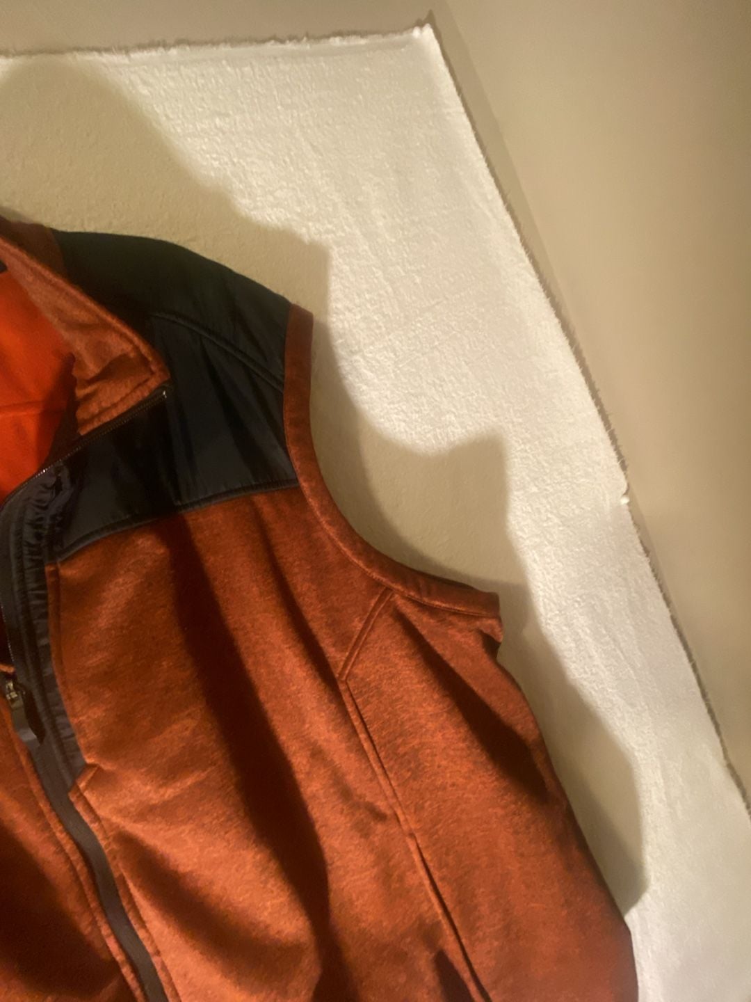 Alaskan Hardgear AKHG Men’s 3XL Fleece Vest Orange Black Full Zip Anti-Snag 7