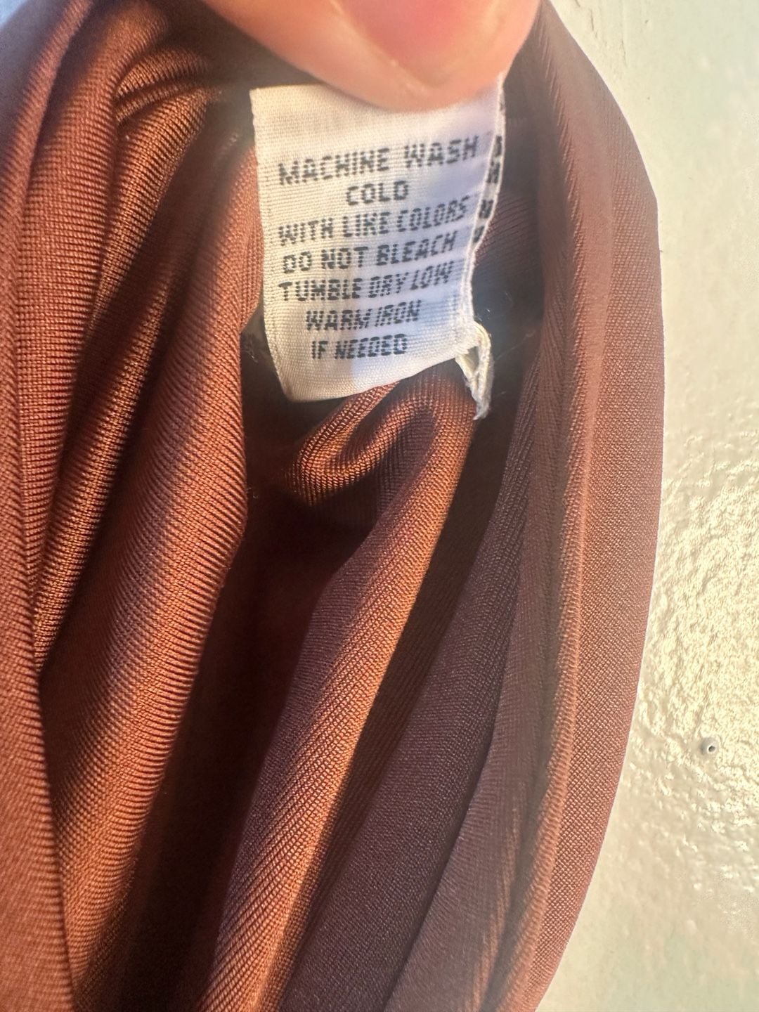envie Brown Halter Neck Tie Front Top Size L 8
