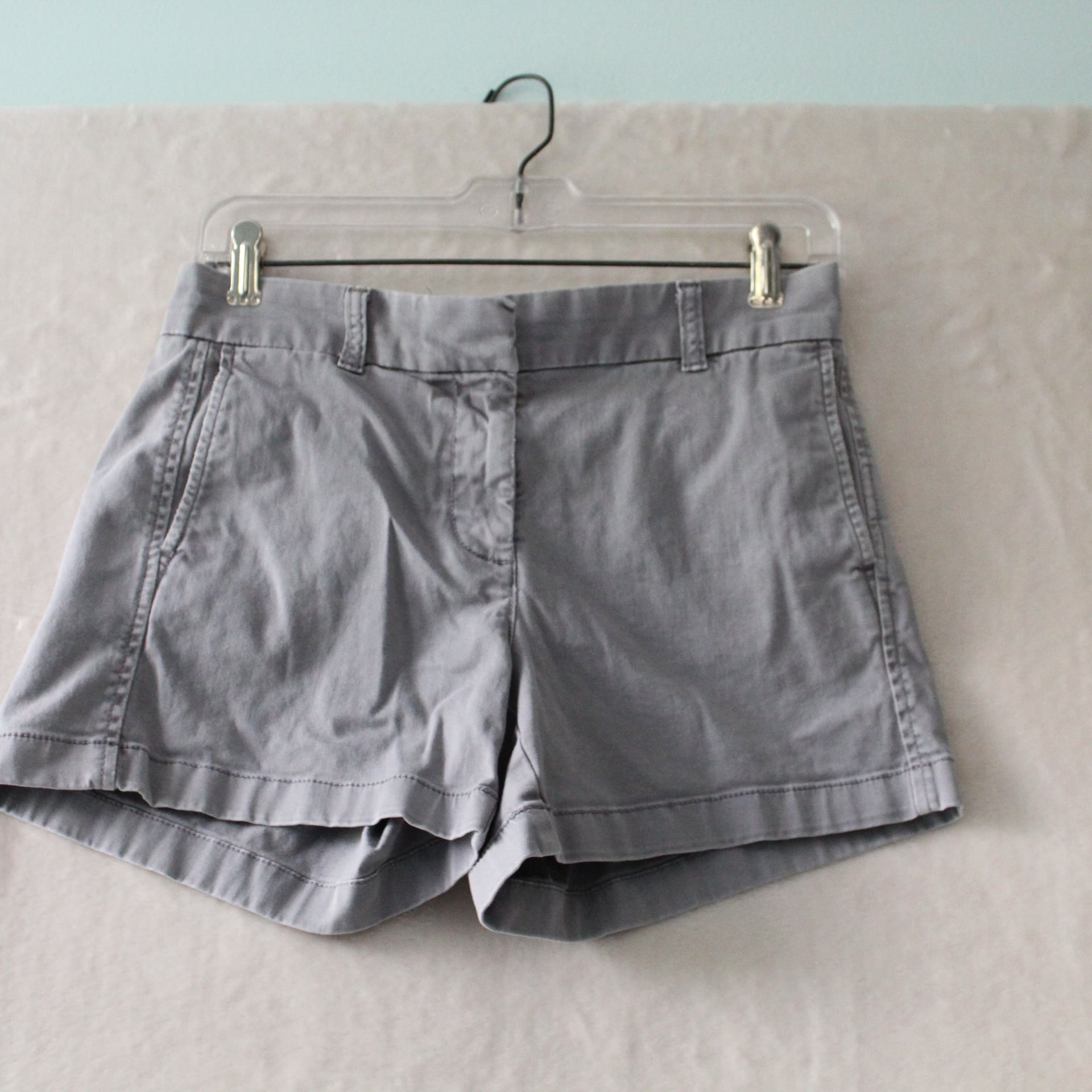 J.Crew Women's Gray Cotton Chino Shorts Size 2 2