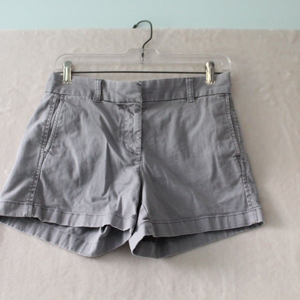 J.Crew Women's Gray Cotton Chino Shorts Size 2