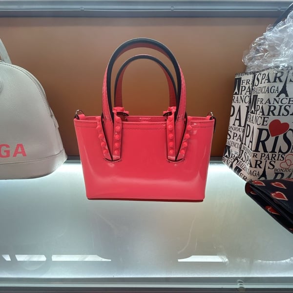 Christian Louboutin Cabata Nano Patent Leather Tote Bag