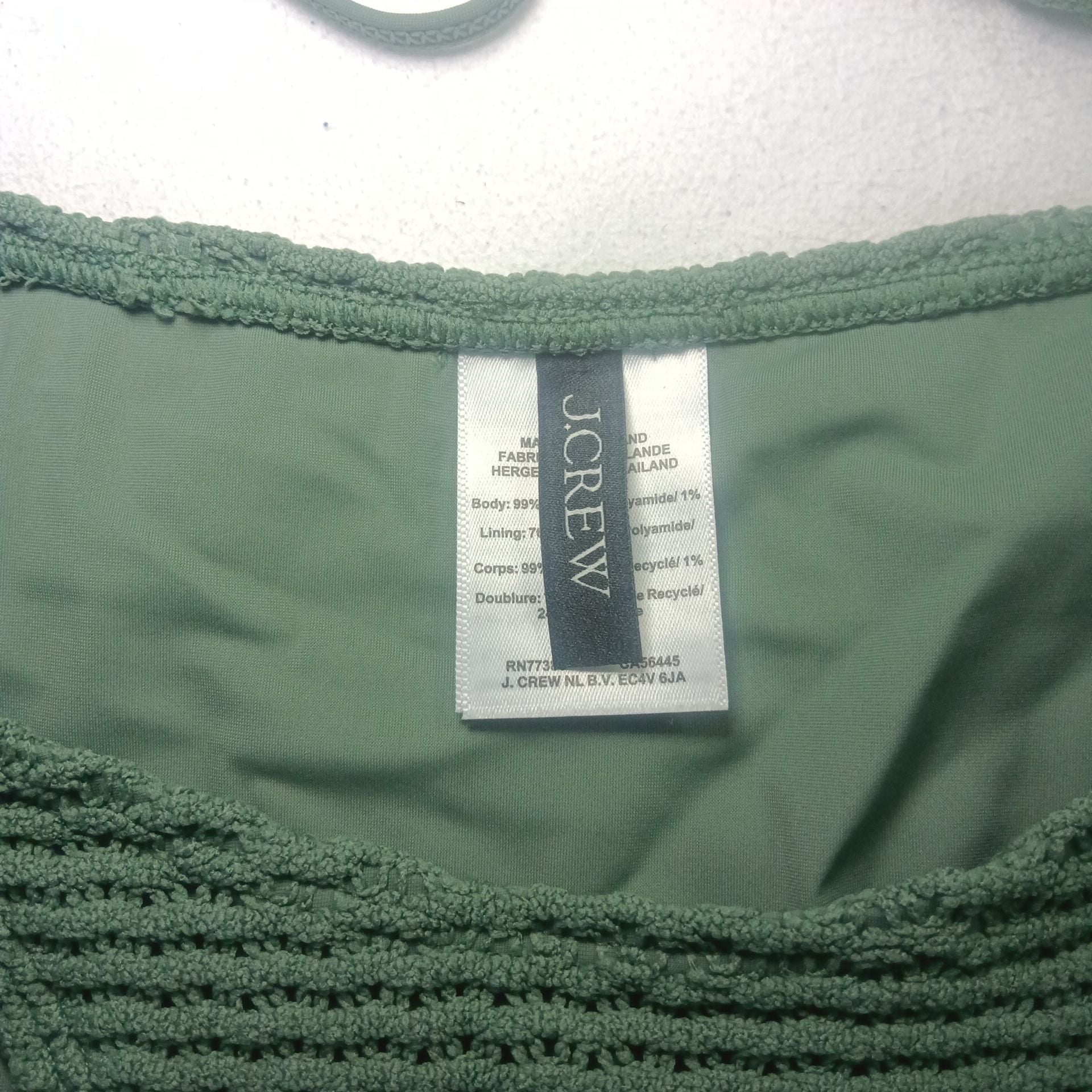 J.Crew Textured Ring-Detail Bikini Set Size XS 8