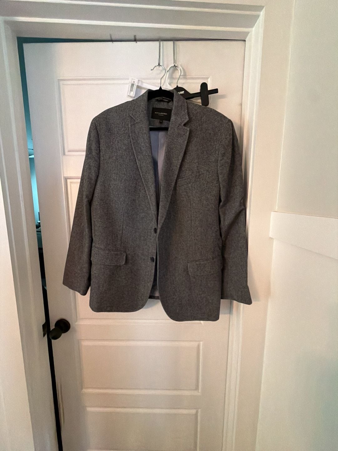 Banana Republic Tailored Fit Blazer Gray 44R Made of Italian Fabric 2