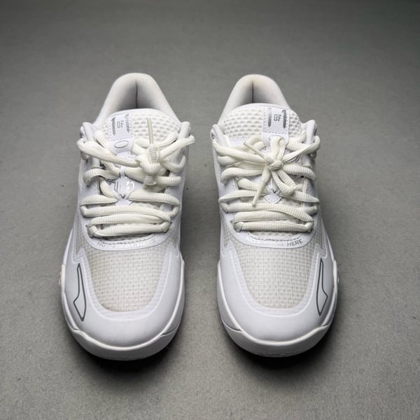 Puma MB.01 Lo JR Kids Basketball Shoes Size 6Y White Silver 377368-04