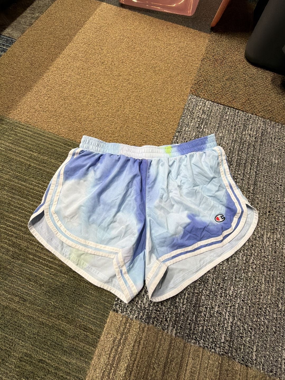 Champion Women's Tie-Dye Athletic Running Shorts Size M 1